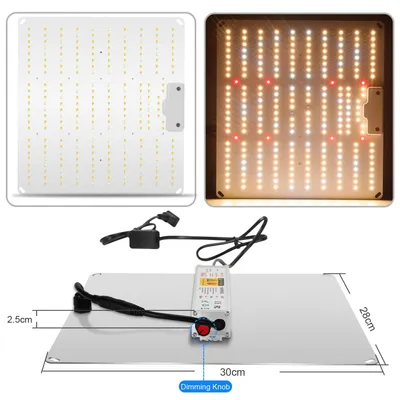 Immagine prodotto di Lampada LED da 1000W per piante - Pannello a spettro completo Quantum Board - Dimmerabile - Silenziosa, senza ventola - Adatta per serre, grow box, coltivazione idroponica - 110–240V AC - Spina EU