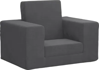 Produktbild von （Robust Möbel）Schlafsofa - elegantes Design - Sofa Baby/Kinder Sofa - für Kinder Anthrazit Weicher Plüsch NEU776520 - Kindersofas