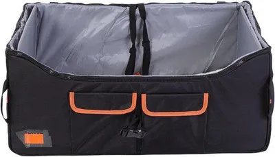Produktbild von Haustiere Autositz - Reisebett Hund - Sicherer Transport - waschbar & faltbar - 70x41x32cm - Schwarz