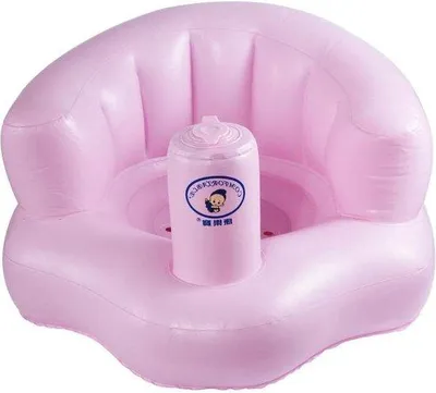 Produktbild von Famanu Babybadstuhl Tragbar Aufblasbar PVC - Für Säuglinge und Kleinkinder