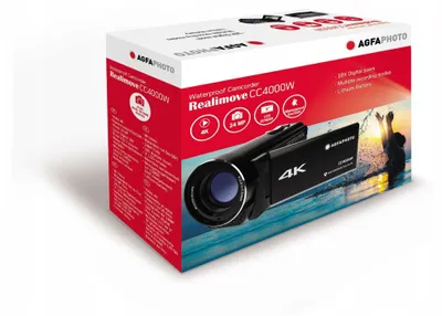 Image de AgfaPhoto CC4000W caméscope numérique Caméscope portatif 24 MP 4K Ultra HD Noir