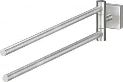 Produktbild von Trendline Handtuchhalter Edelstahl gebürstet Simple Cube 2-armig