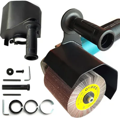 Zdjęcie produktu dla Przystawka Glob Tools do szlifierki kątowej do satynowania na szczotki 125x100mm GT04-01