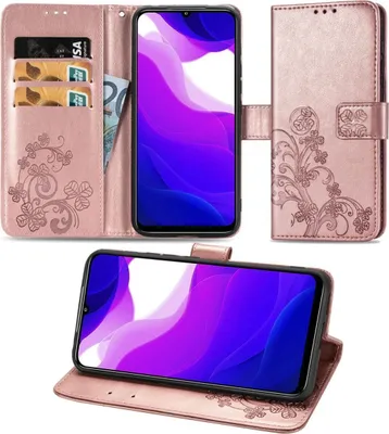 Produktbild von König Design Hülle kompatibel mit Xiaomi Mi 10 Lite 5G Kunstleder Handyhülle - Handy Case Rosa