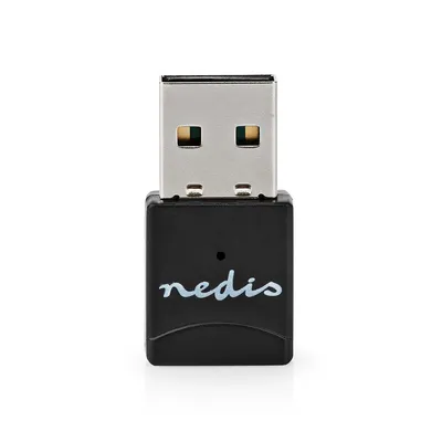 Obrázok produktu pre Sieťový kľúč Nedis - Wi-Fi - AC600 - 2,4/5 GHz (dual band) - USB2.0 - Celková rýchlosť Wi-Fi: 600 Mb/s - Windows 10 / Windows 11 / Windows 8