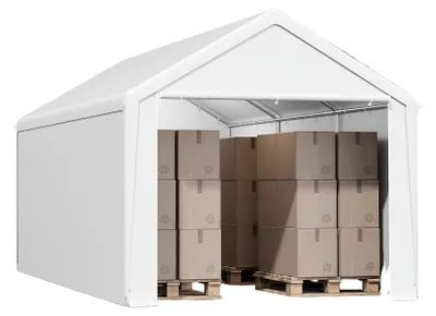 Produktbild von Lagerzelt - Schuppenzelt - Garagenzelt - Carport-Zelt - Weidezelt - 3 x 6 Meter - Robuster Metallrahmen