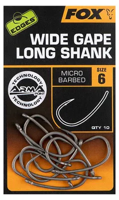 Immagine prodotto di Fox Háčky Edges Armapoint Super Wide Gape Gambo lungo - Misura 5