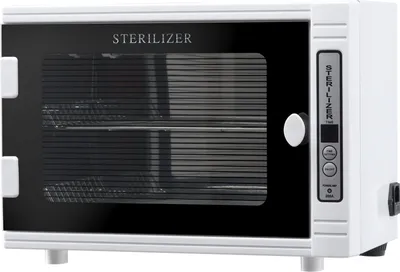 Produktbild von UV-Sterilisator - Sterilisationsschrank Für Nagelwerkzeug - 12 L Kapazität - 5 W UV-Licht - Einstellbarer Timer - Tür Aus Gehärtetem Glas - Für Nagelstudio & Labor