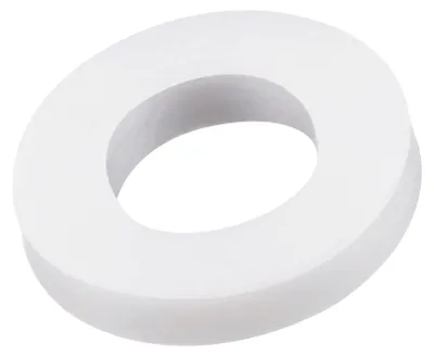 50 PTFE Flachdichtungen 12x6x2 mm, 1/4 Zoll, Weiß