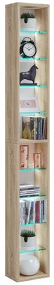 Produktbild von VCM Holzregal hängend | platzsparendes Regal | Maße: H. 152 x B. 21 x T. 14 cm | Elegantes Regal hängend | Aufbewahrungsregal | Bücherregal | Wandregal - Rasato XL