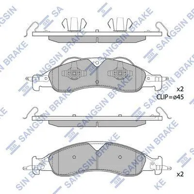 Produktbild von Hi-Q Bremsbeläge Satz Bremsklötze SP4383