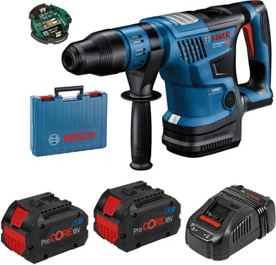 Zdjęcie produktu dla Bosch GBH 18V-36 C Professional, Wiertarka pistoletowa, SDS Max, Bezszczotkowy, Czarny, Niebieski, 500 RPM, 3,5 cm