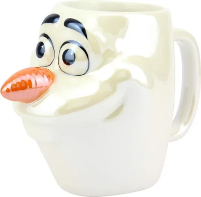 Produktbild von Frozen II - Kaffeebecher, Geformt, ´Olaf´ CD108 (Einheitsgröße) (Weiß/Schwarz/Orange)