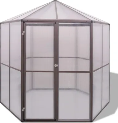 Produktbild von vidaXL Gewächshaus Aluminium 240×211×232 cm