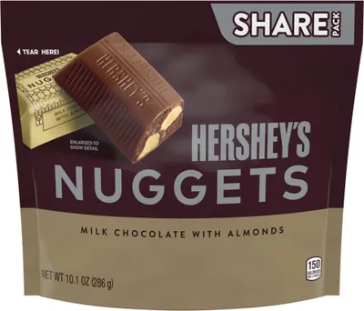 Produktbild von Hershey's Nuggets Milk Chocolate with Almonds Share Pack (8 x 286g)