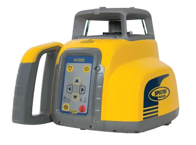 Produktbild von Spectra vollautomatischer Horizontal-/ Vertikallaser SpectraPrecision HV302-GC-PACK-2EU, inkl. HL760 u. Funkfernbedienung RC402N, Flachkopfstativ, Flexilatte