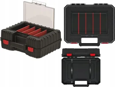 Produktbild von Kistenberg Elektrowerkzeugkasten mit Organizer 38,4 x 33,5 x 14,4 cm Schwarz