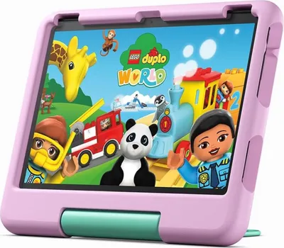 Amazon Fire HD 10 Kids Tablet 2023, 25,6 cm (10,1 Zoll) Full HD Display (1080p), 32 GB Speicher, kindgerechte Hülle in Rosa