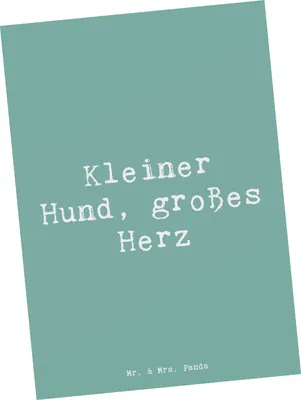 Produktbild von Mr. & Mrs. Panda Postkarte Spruch Chihuahua Liebe - Meeresbrise - Geschenk, Ansichtskarte, Kleiner Hund, einzelkarte, kompakter, Hunderassen Eigenschaften, Ansichtskarten