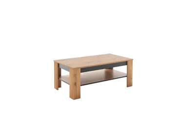 Produktbild von Couchtisch mit Ablage Wildeiche Nachbildung