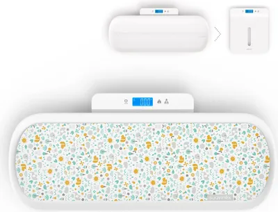 Produktbild von SUAVINEX, Präzisionswaage für Babys und Erwachsene, digitale Bluetooth-Waage, für Geburt bis Erwachsenenalter, 1 kg bis 100 kg, mit abnehmbarem Messfach, Weiß