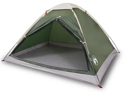 Image de vidaXL Tente de camping dôme 2 personnes Vert Étanche