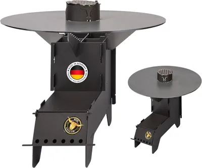Produktbild von Komplettset - Raketenofen S - mit Feuerplatte 50cm 5mm #611