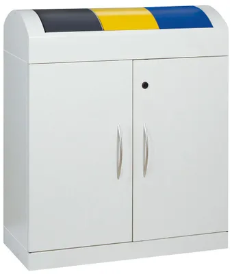 Zdjęcie produktu dla Pojemnik na surowce wtórne TD3x45 l975x860x320mm szary