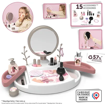 Produktbild von Smoby My Beauty Studio - Kinderschminkstudio mit Spiegel und Spielkosmetika, für Kinder ab 3 Jahren