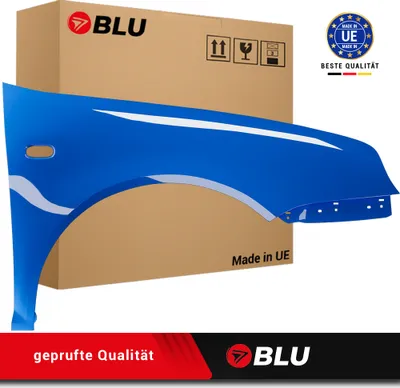 Zdjęcie produktu dla BLU Błotnik pasujący do VW Volkswagen Golf IV 4 LA5C Prawy Niebieski SurfBlau | 1997-2006 | Przedni Przód | Lakierowany | Gotowy do montażu | Stal