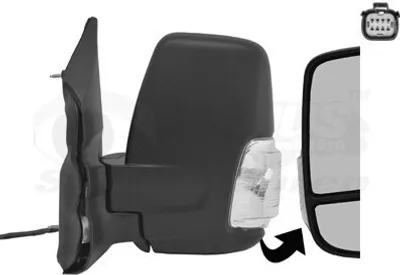Produktbild von VAN WEZEL 1991815 Außenspiegel Seitenspiegel Links für FORD Transit Mk7 Kastenwagen (V363, FCD, FDD) Konvex Beheizt