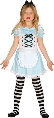 Produktbild von wunderschönes blaues verzaubertes Kinderkostüm Mädchenkostüm Kleid, Größe:122/128