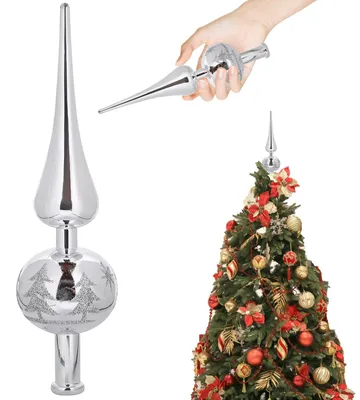 Produktbild von Klassische Weihnachtsbaumspitze aus Spitze für Festdekoration