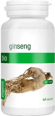 Produktbild von GINSENG (BIO) 80 KAPSELN (300 mg) – PURASANA