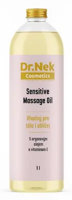 Image de Huile de massage Dr. Nek, enrichie en huile d'argan et en vitamine E, 1 litre