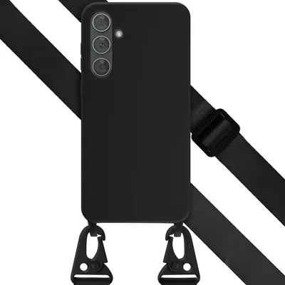 Zdjęcie produktu dla Selencia Etui silikonowe z odłączanym przewodem do Samsung Galaxy A35 - Czarny