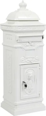 Casa Padrino Standbriefkasten Briefkasten Säulenbriefkasten Englischer Postkasten Stand England Englisch Baroque Art Nouveau Jugendstil Letter Case Rack