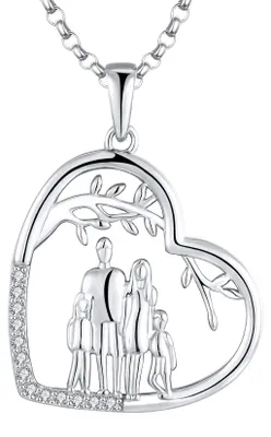 Productafbeelding van Hanger met levensboom - 925 Sterling Zilver met Zirconia