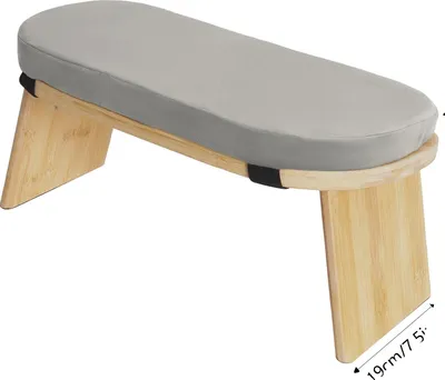 Produktbild von Meditationsbank, Ergonomisches Design, Hohe Tragfähigkeit, HELLGRAU