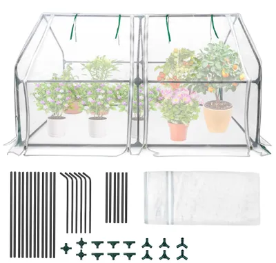 Produktbild von Mini Gewächshaus 180x90x90cm mit Insektenschutz für Pflanzen