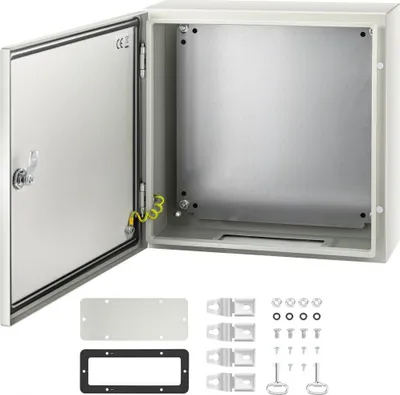 Immagine prodotto di Scatola per interruttori in acciaio - quadro elettrico - 16 x 16 x 6 pollici - Acciaio al carbonio - IP65