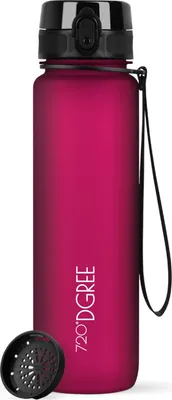 Produktbild von 720°DGREE Trinkflasche uberBottle softTouch mit Sieb lavish plum 0,5l