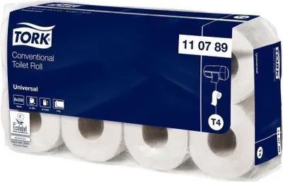 Produktbild von Toilettenpapier 2-lagig, weiß, Recycling, Blauer Engel, 250 Blatt, 8 Rollen