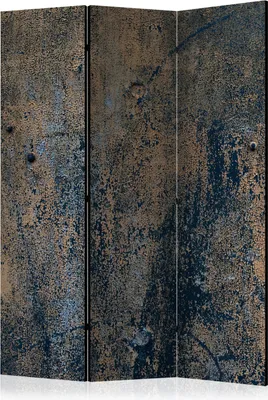 Produktbild von 3-teiliger Doppelseitiger Vlies Paravent - Prehistoric dance 135x172 cm Muster f-B-0002-z-b