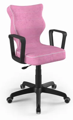 Zdjęcie produktu dla Krzesło Wzrostowe Dla Dzieci I Młodzieży, Ergonomiczne Krzesło Do Biurka, Dla Osób O Wzroście 159-188 Cm, Model Visto 08, Kolor: Czarny