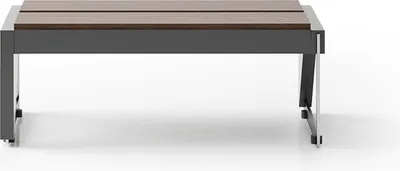 Image de Table basse moderne marron Table de salon rectangulaire en bois