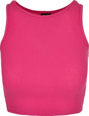 Image de Urban Classics Ladies - Débardeur côtelé rose - S