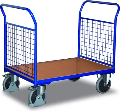 Produktbild von Variofit Doppel-Stirnwandwagen mit Draht in 4 Größen, Ladefläche:850x500 mm