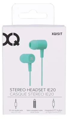 Produktbild von Xqisit iE H20, Kabelgebunden, 20 - 20000 Hz, Anrufe/Musik, Kopfhörer, Türkis