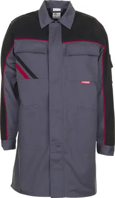 Produktbild von Größe 48 Herren Planam Highline Berufsmantel schiefer schwarz rot Modell 2352